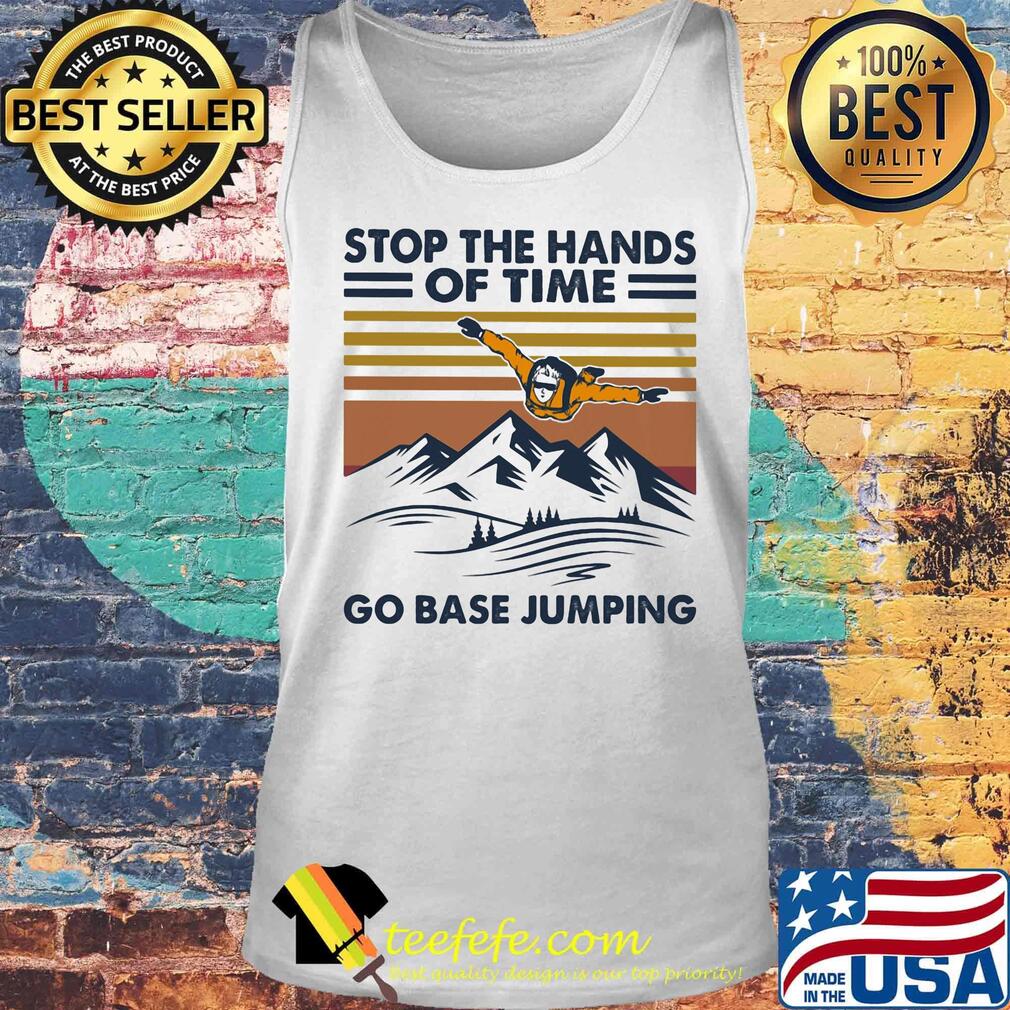 Parachute stop the hands of time go base jumping vintage retro s Tank top Parachute stop the hands of time go base jumping vintage retro s Tank top