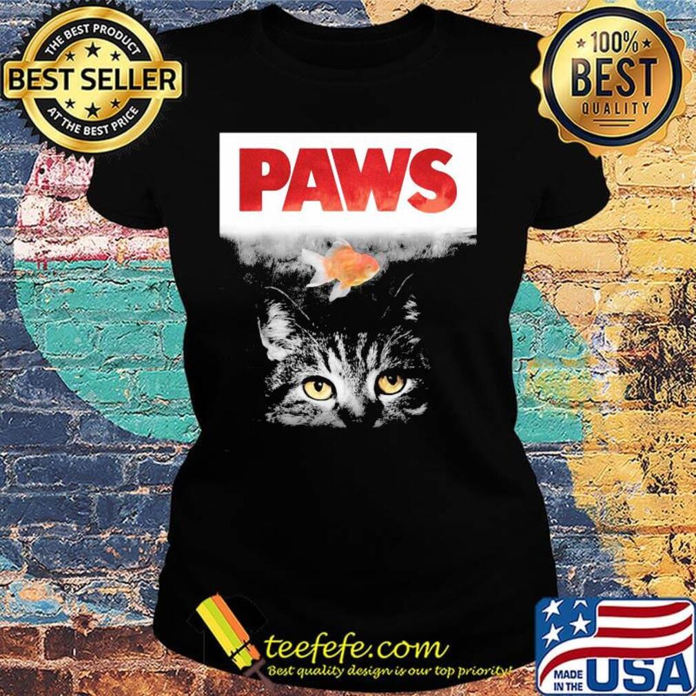 Paws Cat and fish s Ladies tee Paws Cat and fish s Ladies tee