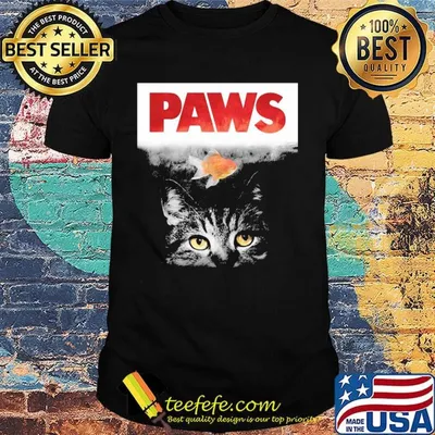 Paws Cat and fish shirt