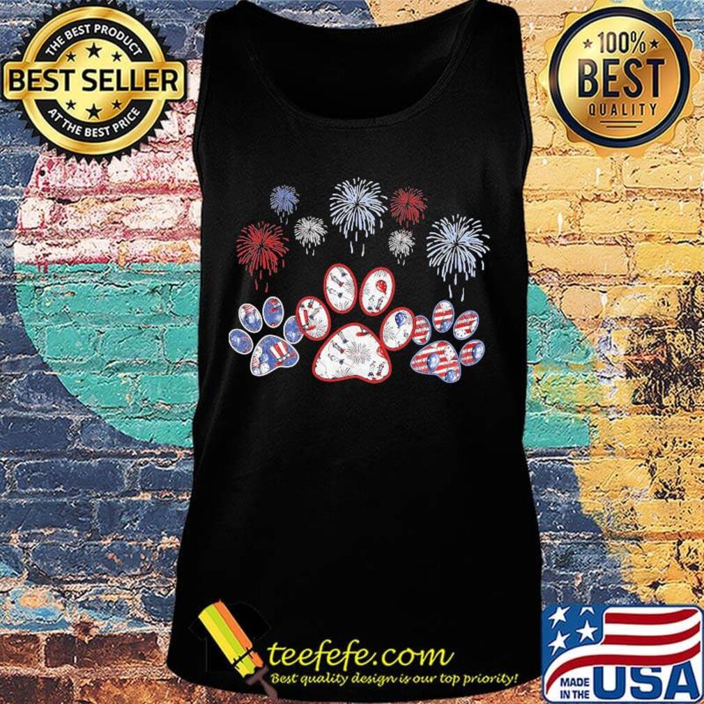 Paws dog firework america 4th of july independence day s Tank top Paws dog firework america 4th of july independence day s Tank top