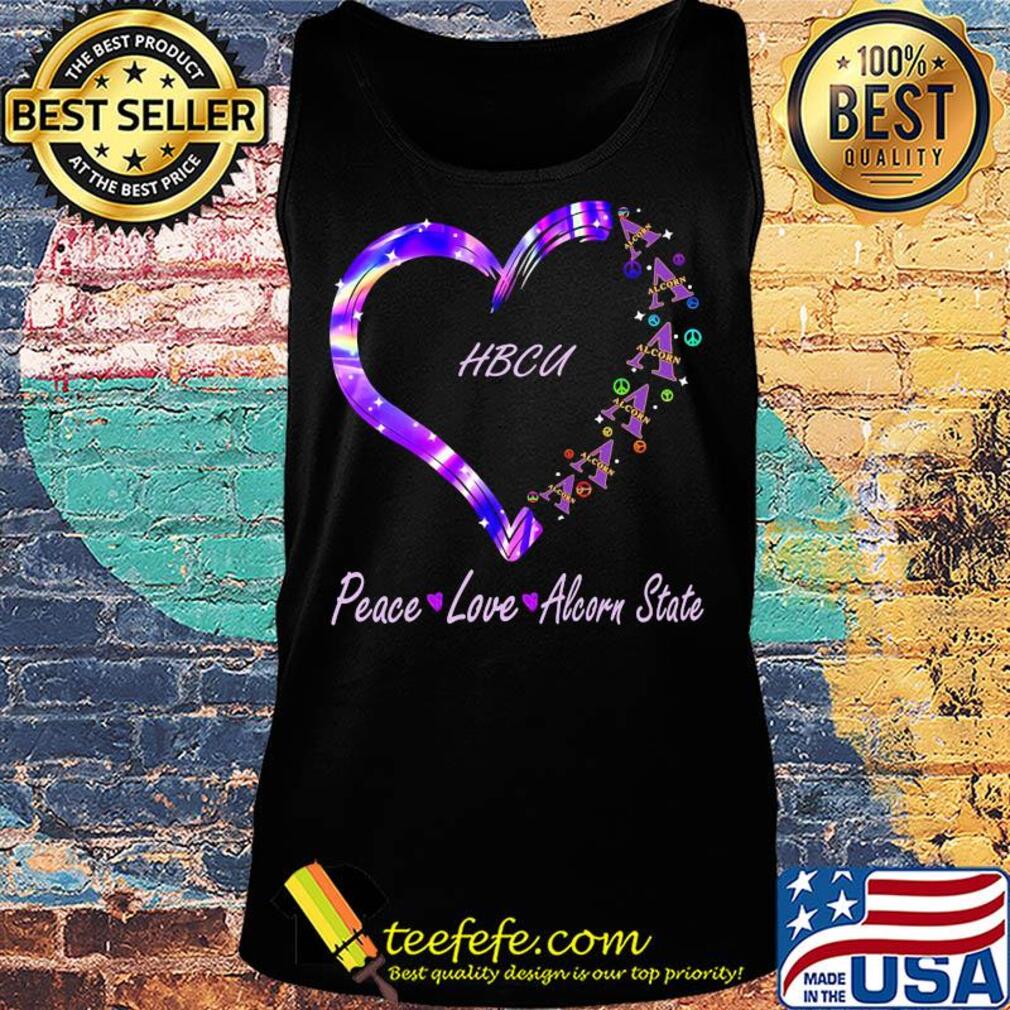 Peace love alcorn state hbcu heart s Tank top Peace love alcorn state hbcu heart s Tank top