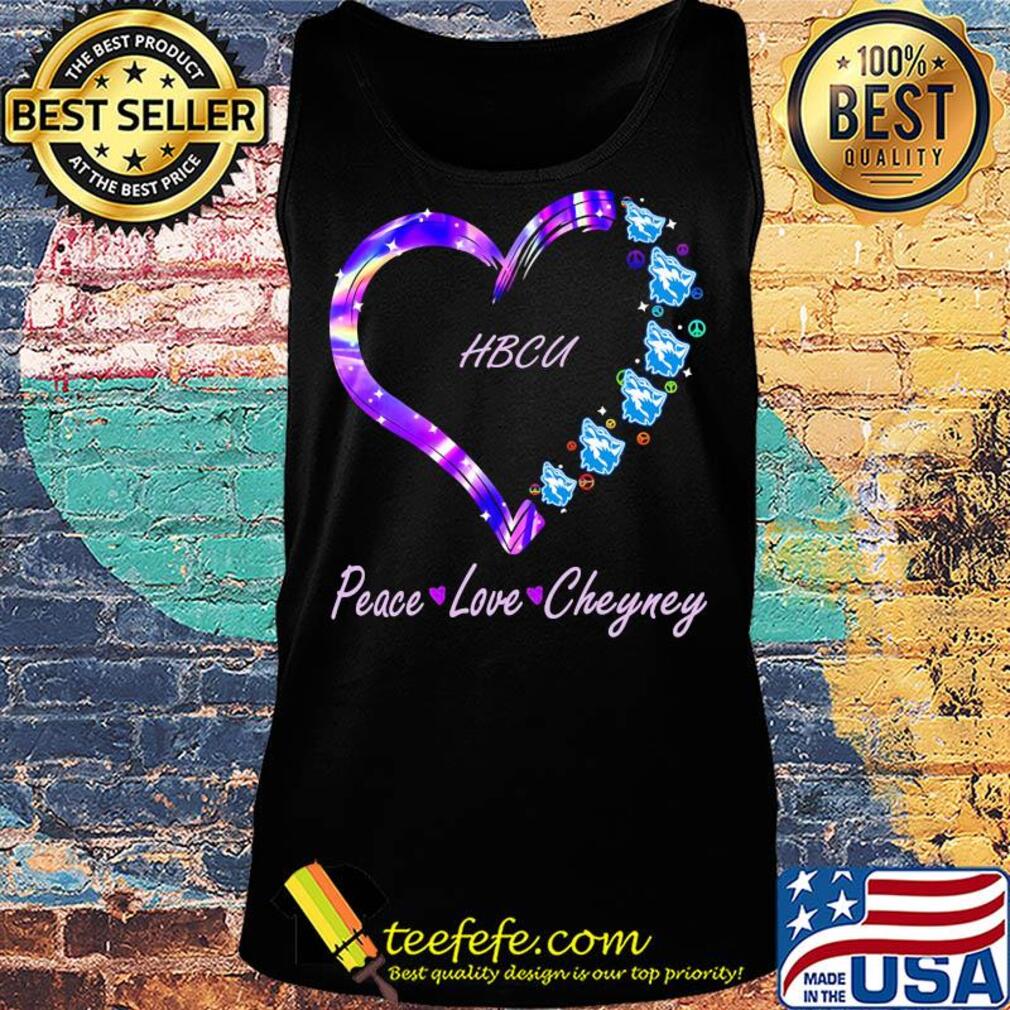 Peace love cheyney university wolves hbcu heart s Tank top Peace love cheyney university wolves hbcu heart s Tank top