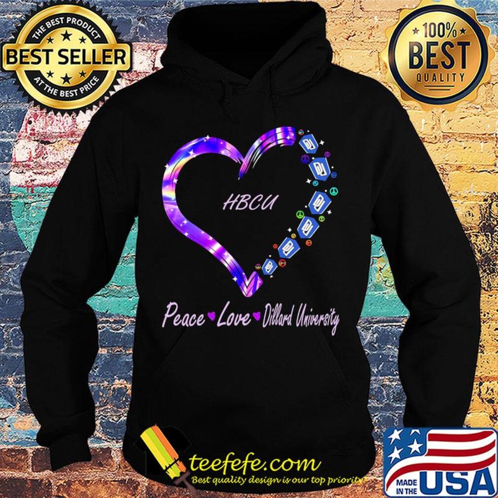 Peace love dillard university hbcu heart s Hoodie Peace love dillard university hbcu heart s Hoodie