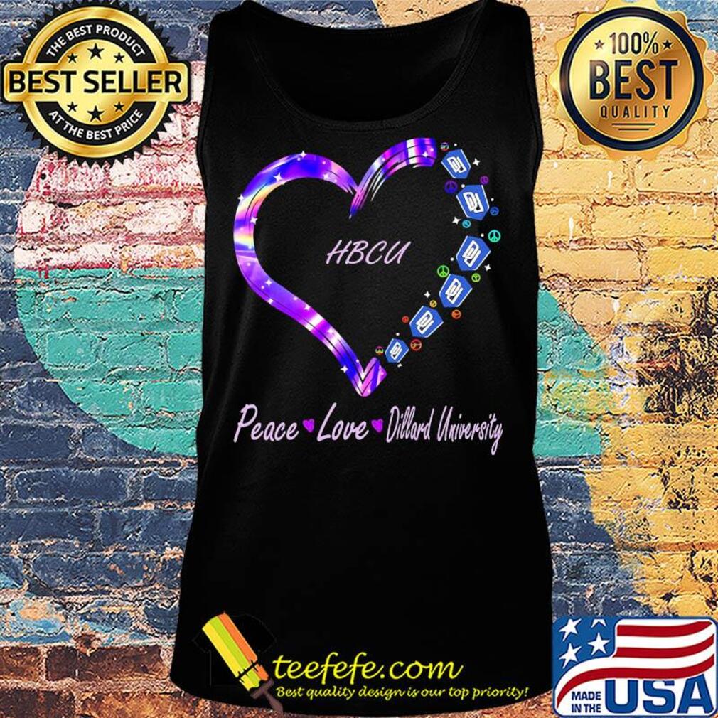 Peace love dillard university hbcu heart s Tank top Peace love dillard university hbcu heart s Tank top