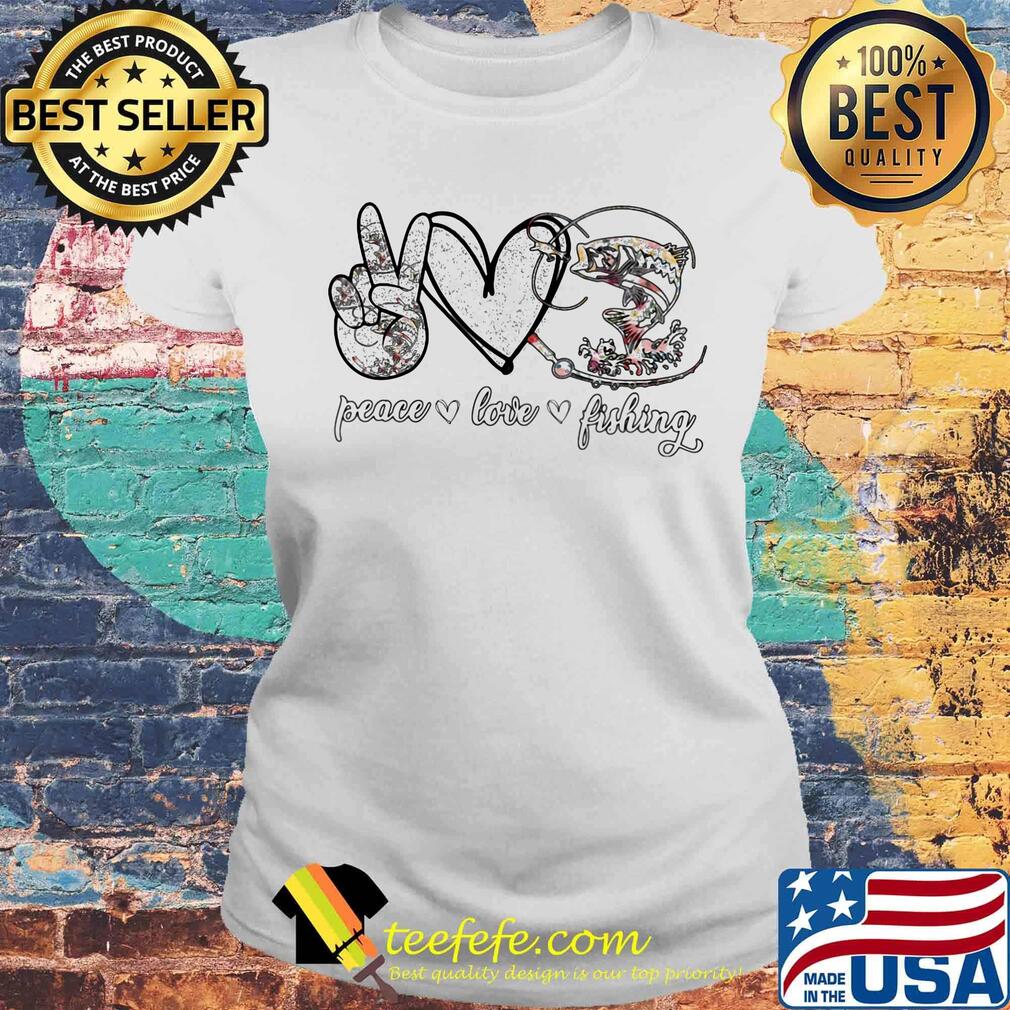 Peace love fishing classic s Laides tee Peace love fishing classic s Laides tee