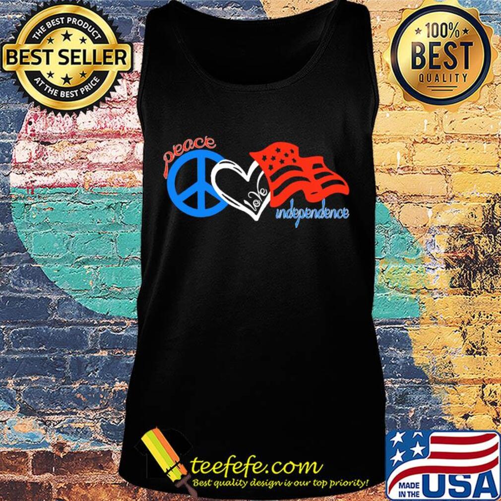 Peace love independence day american flag s Tank top Peace love independence day american flag s Tank top