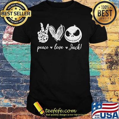 Peace love jack skellington diamond shirt