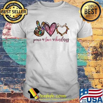 Peace love kindness black lives matter autism shirt