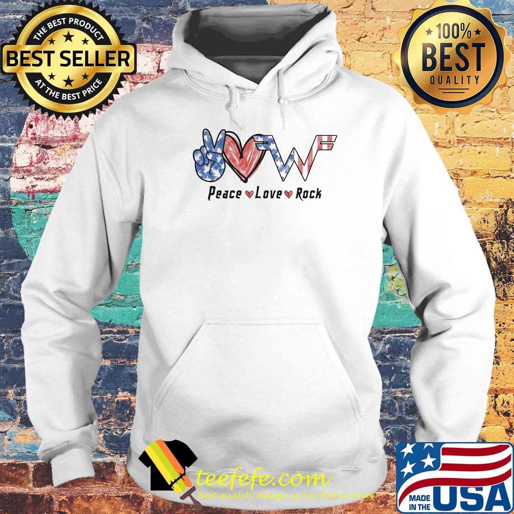 Peace love rock american flag independence day s Hoodie Peace love rock american flag independence day s Hoodie