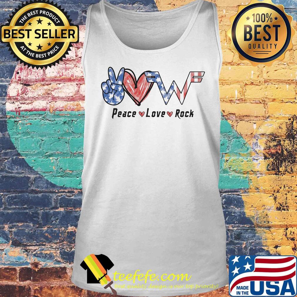 Peace love rock american flag independence day s Tank top Peace love rock american flag independence day s Tank top