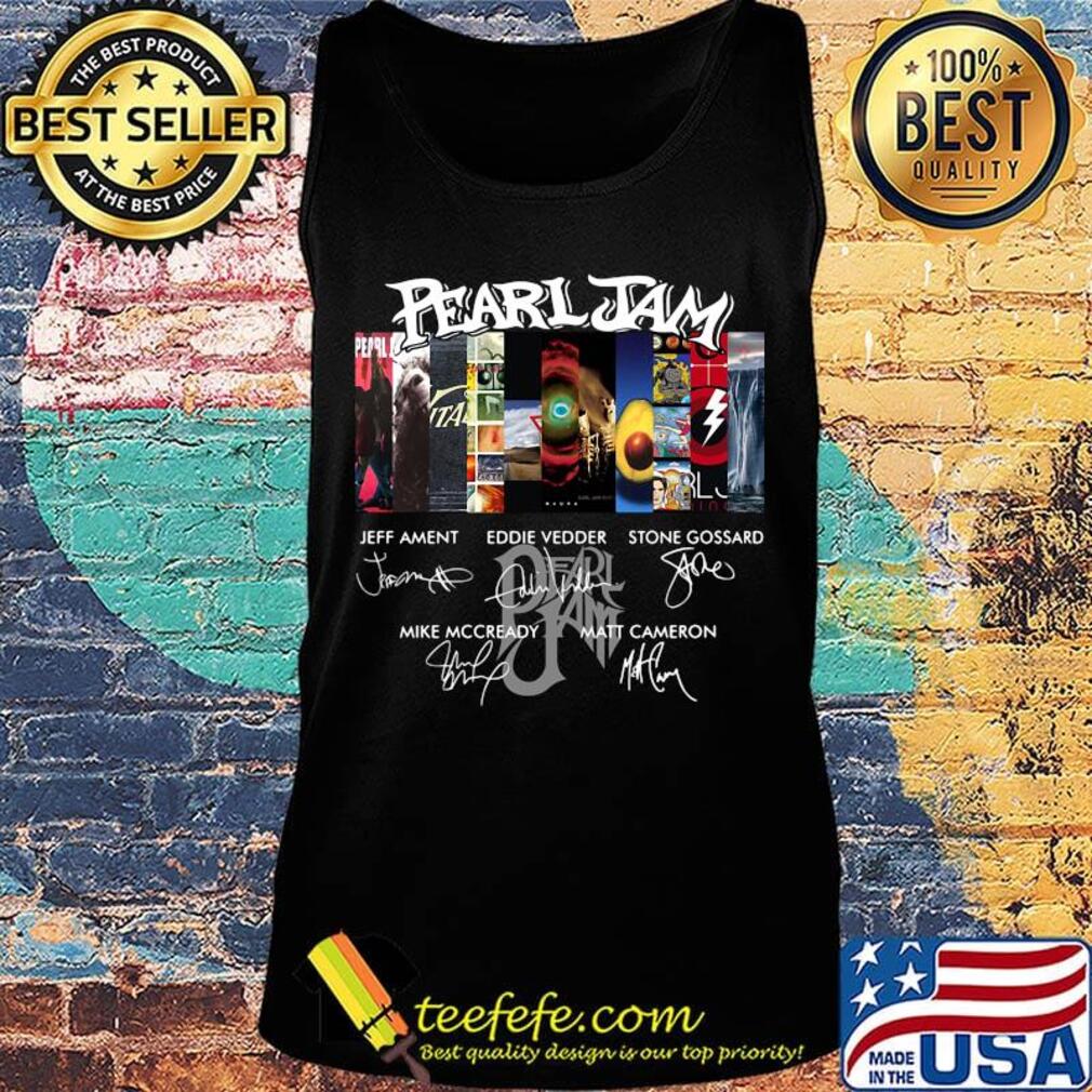 Pearl jam band members signatures logo s Tank top Pearl jam band members signatures logo s Tank top