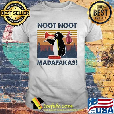 Penguin noot noot madafakas vintage retro shirt