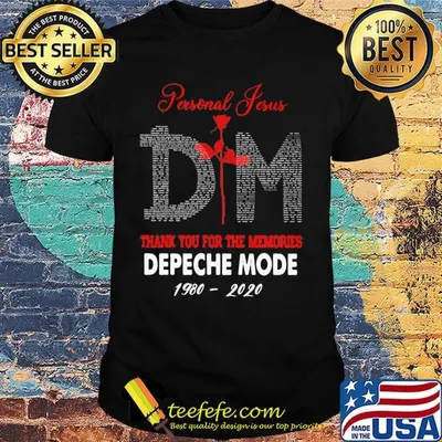 Personal jesus dm thank you for the memories depeche mode 1980 2020 shirt
