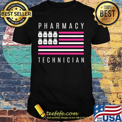 Pharmacy technician american flag shirt