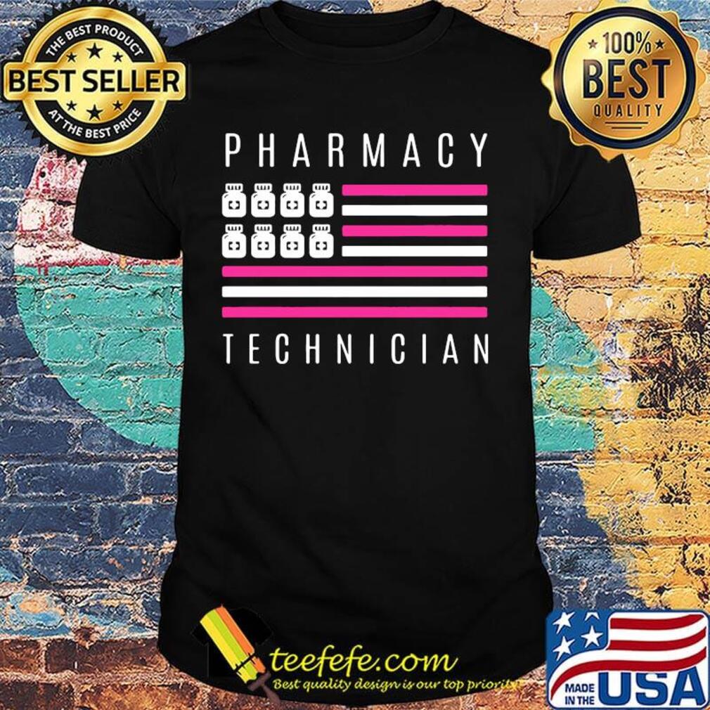 Pharmacy technician american flag shirt