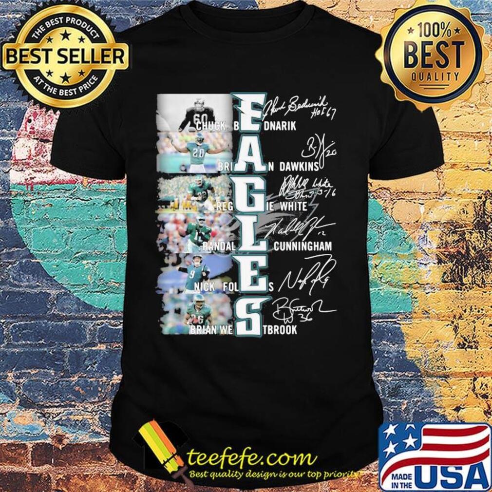Philadelphia eagles football team players signatures shirt Philadelphia eagles football team players signatures shirt