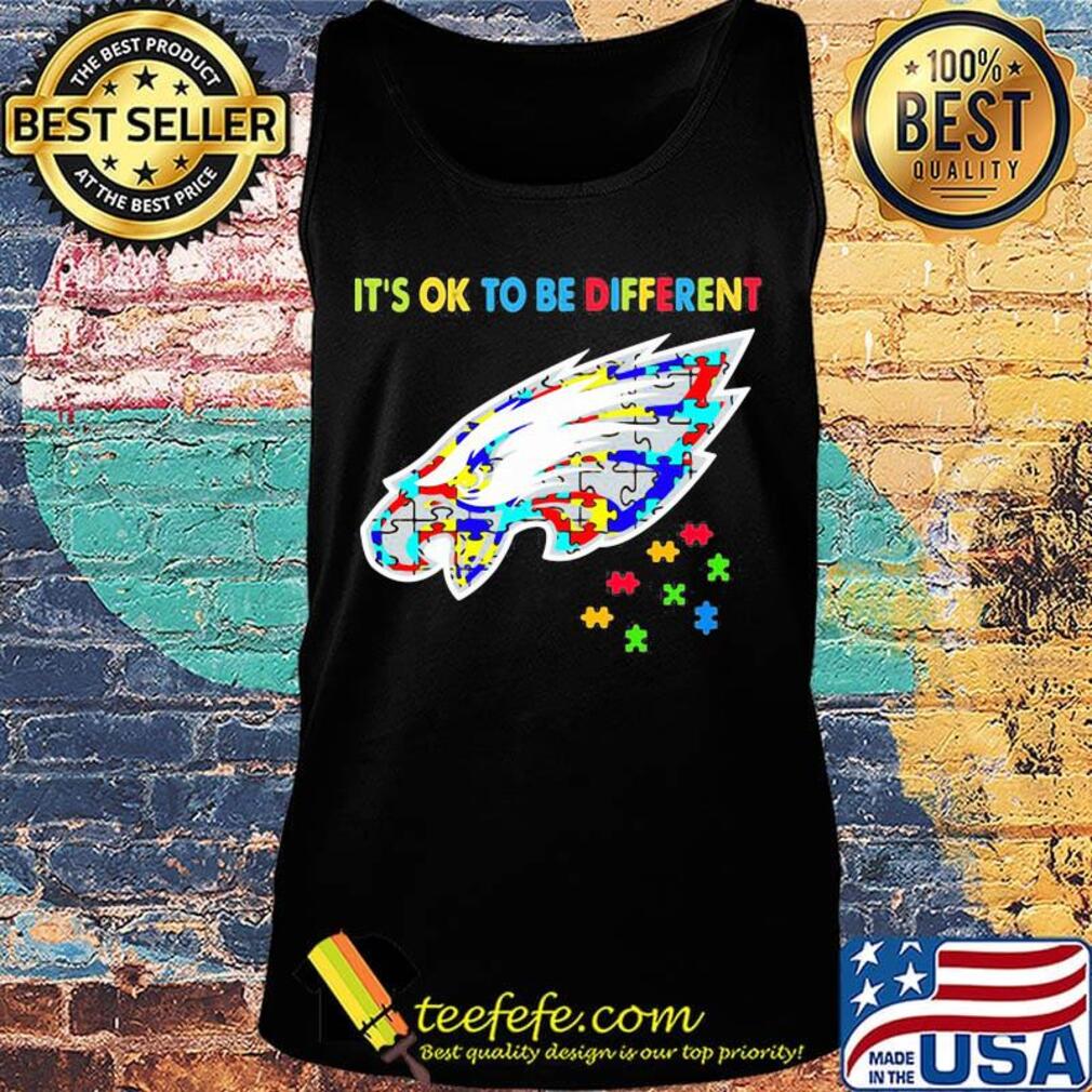 Philadelphia eagles it's ok to be different autism awareness s Tank top Philadelphia eagles it's ok to be different autism awareness s Tank top