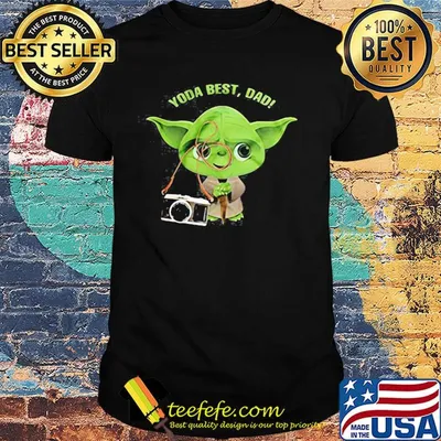 Photography master yoda best dad happy father's day shirt