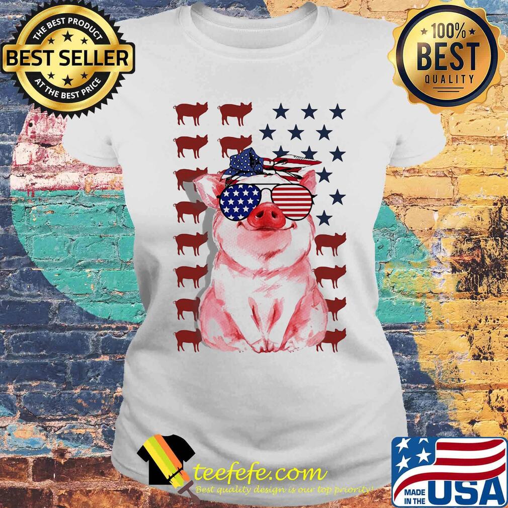 Pig American flag veteran Independence day s Laides tee Pig American flag veteran Independence day s Laides tee