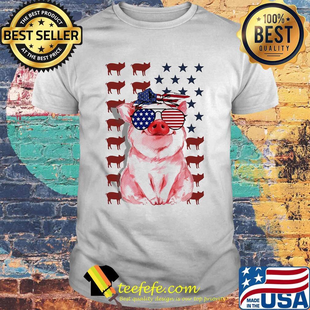 Pig American flag veteran Independence day shirt Pig American flag veteran Independence day shirt