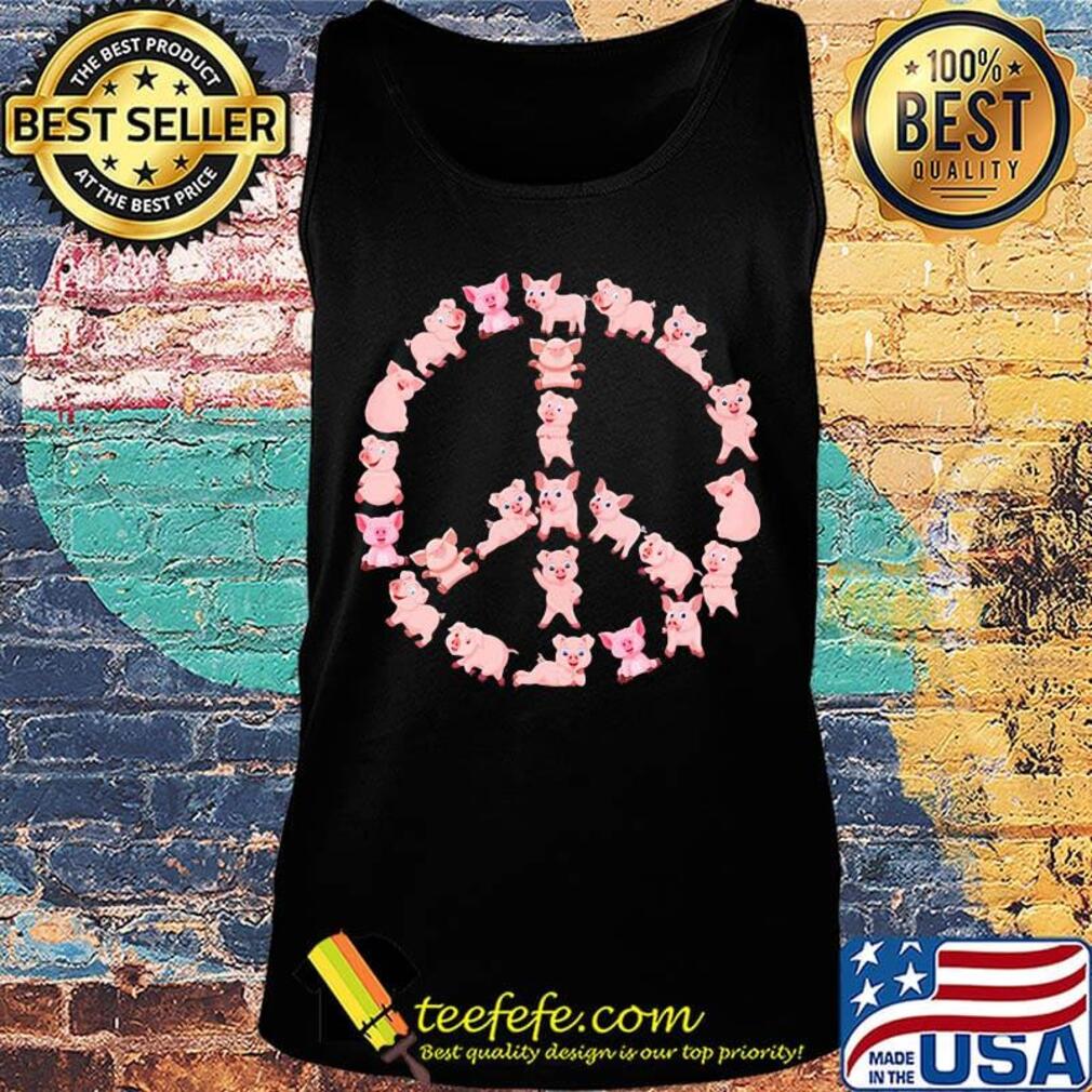 Pig Peace Sign Circle Funny Lover Shirt Tank top Pig Peace Sign Circle Funny Lover Shirt Tank top