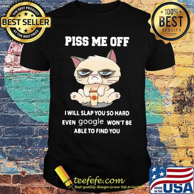 Piss Me Off I Will Slap You So Hand Even Google Won't Be Able To Find You Cat Shirt