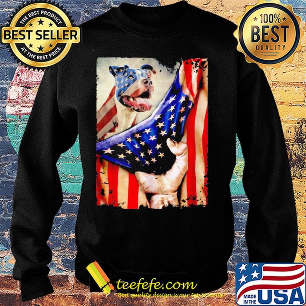 Pitbull dog american flag independence day s Sweater Pitbull dog american flag independence day s Sweater