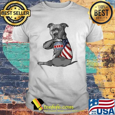 Pitbull tattoos usa 4th of july independence day shirt