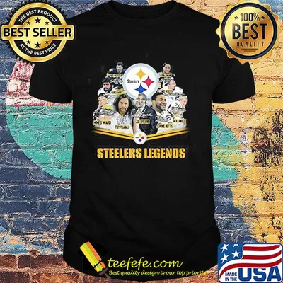 Pittsburgh steelers legends football signatures shirt