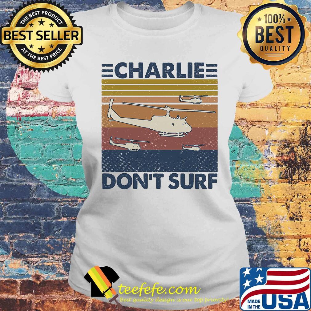 Plane charlie don't surf vintage retro s Laides tee Plane charlie don't surf vintage retro s Laides tee