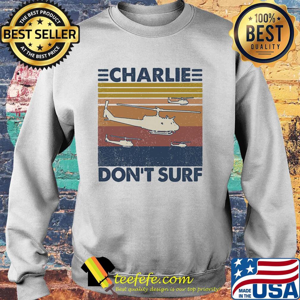 Plane charlie don't surf vintage retro s Sweater Plane charlie don't surf vintage retro s Sweater