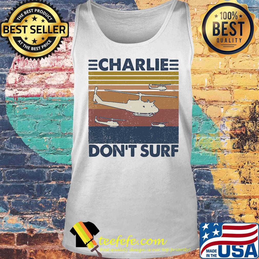 Plane charlie don't surf vintage retro s Tank top Plane charlie don't surf vintage retro s Tank top