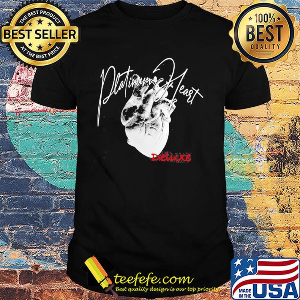 Platinum heart deluxe black shirt
