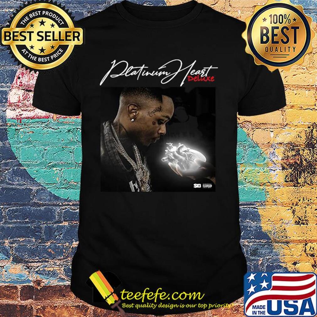 Platinum heart deluxe music band black shirt