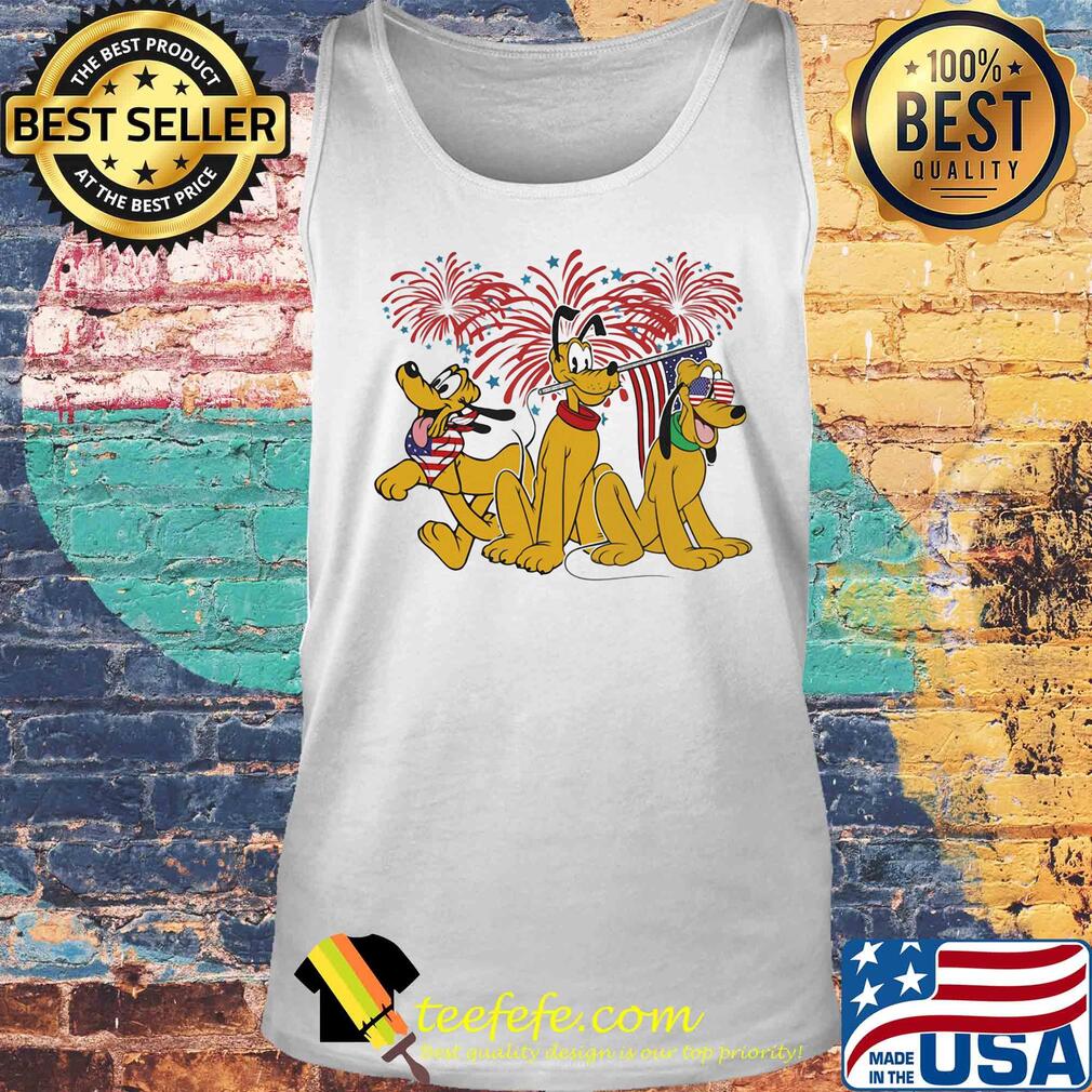 Pluto dog firework american flag independence day s Tank top Pluto dog firework american flag independence day s Tank top