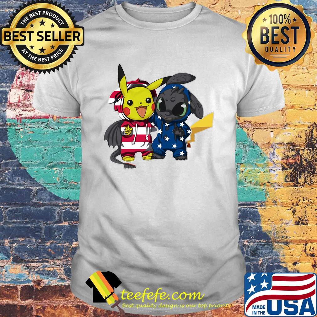 Pokemon and toothless america 4th of july independence day shirt Pokemon and toothless america 4th of july independence day shirt