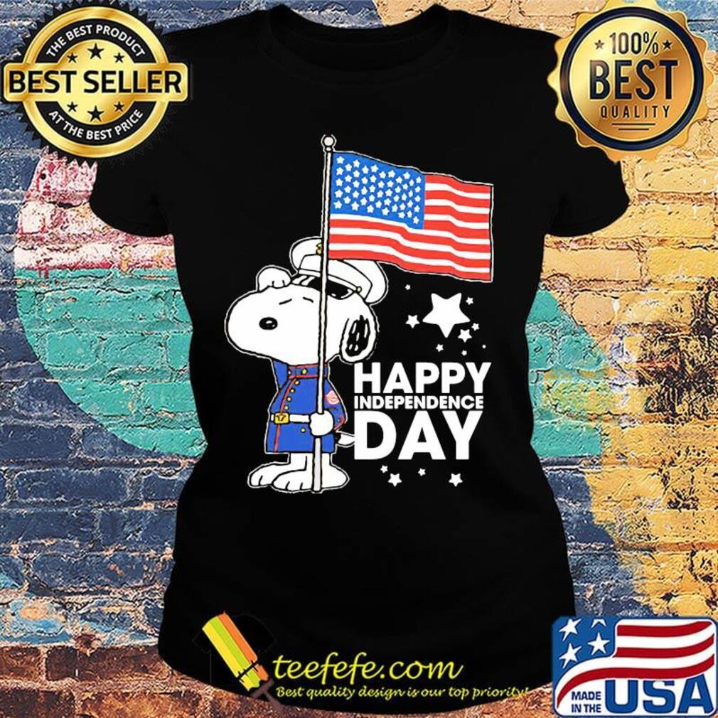 Police snoopy american flag happy independence day s Ladies tee Police snoopy american flag happy independence day s Ladies tee