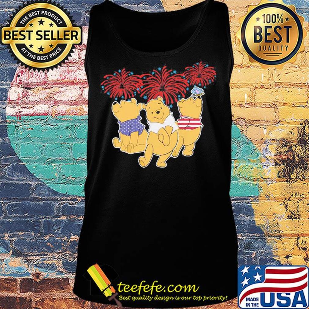 Pooh firework american flag independence day s Tank top Pooh firework american flag independence day s Tank top