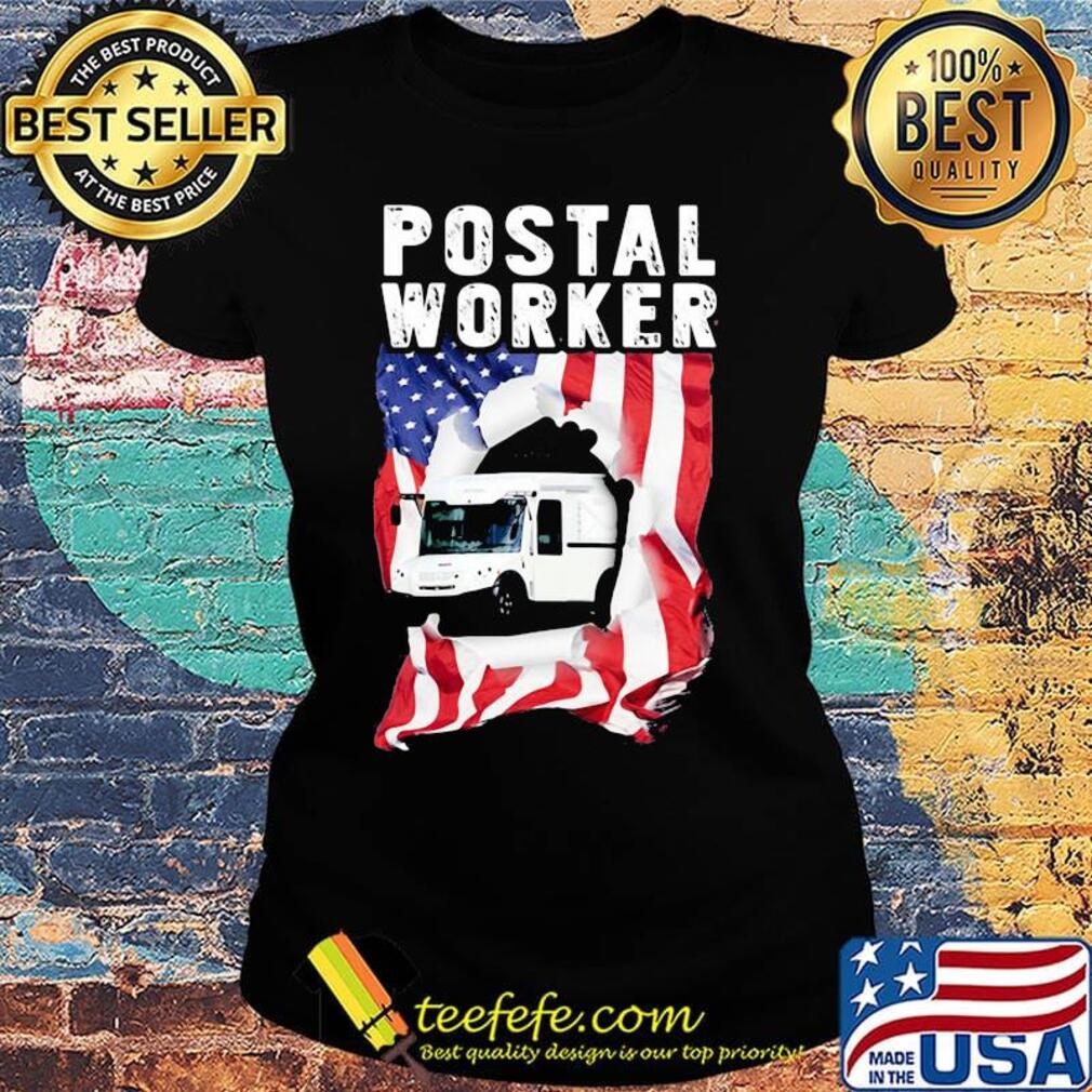 Postal worker american flag independence day s Ladies tee Postal worker american flag independence day s Ladies tee