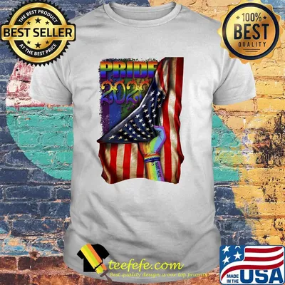 Pride 2020 American flag LGBT independence day shirt