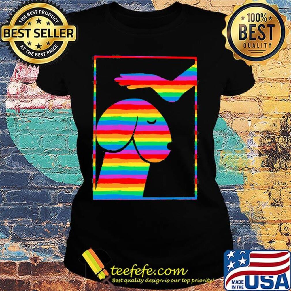 Pride Dog Hand Visual Art Shirt Ladies tee Pride Dog Hand Visual Art Shirt Ladies tee