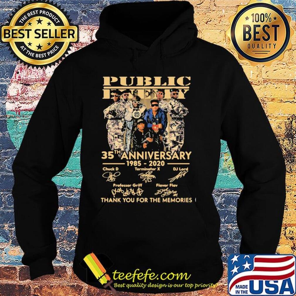 Public enemy 35th anniversary 1985 2020 thank you for the memories signatures s Hoodie Public enemy 35th anniversary 1985 2020 thank you for the memories signatures s Hoodie