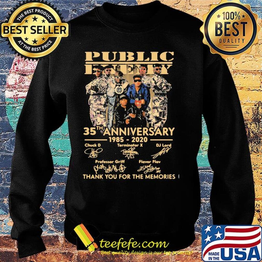 Public enemy 35th anniversary 1985 2020 thank you for the memories signatures s Sweater Public enemy 35th anniversary 1985 2020 thank you for the memories signatures s Sweater
