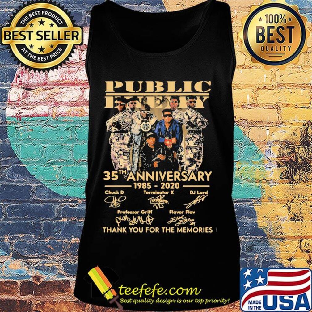 Public enemy 35th anniversary 1985 2020 thank you for the memories signatures s Tank top Public enemy 35th anniversary 1985 2020 thank you for the memories signatures s Tank top