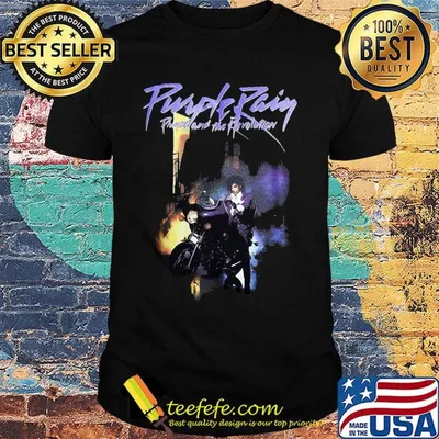 Purple rain prince and the revolution light shirt