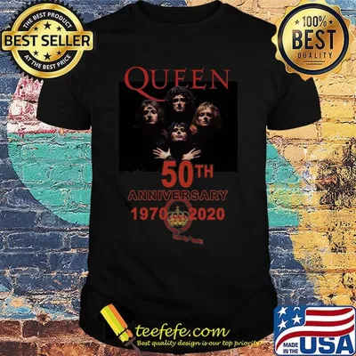 Queen band 50th anniversary 1970 2020 shirt