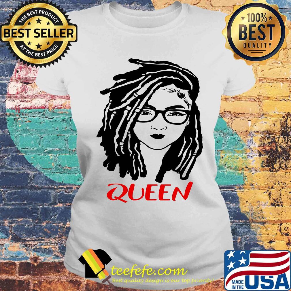 Queen Black Red Wearing Glasses Shirt Laides tee Queen Black Red Wearing Glasses Shirt Laides tee