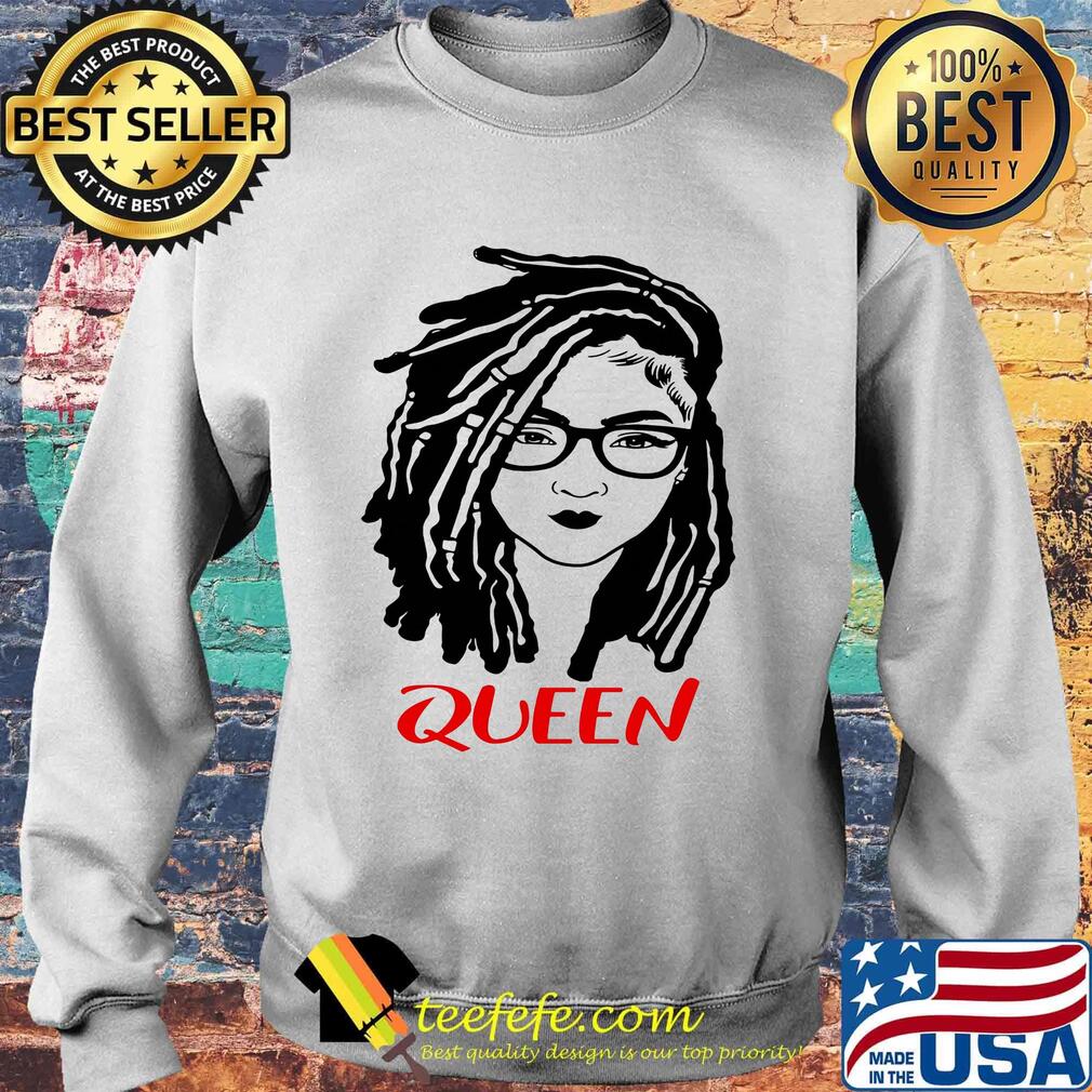 Queen Black Red Wearing Glasses Shirt Sweater Queen Black Red Wearing Glasses Shirt Sweater