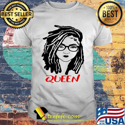 Queen Black Red Wearing Glasses Shirt