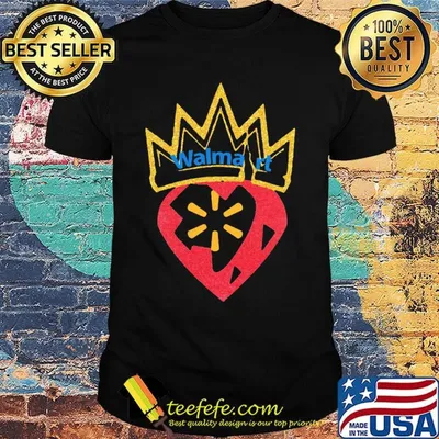 Queen strawberry walmart logo diamond shirt